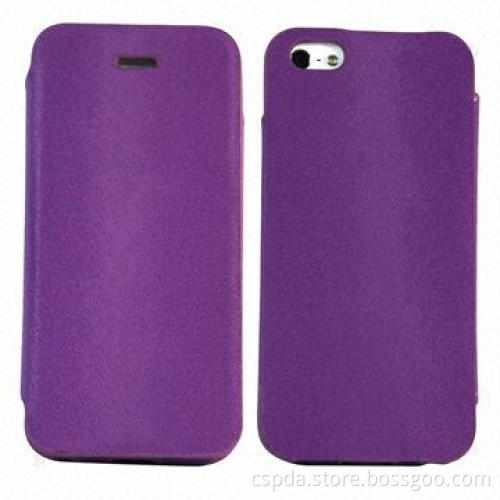 Name Card Wallet Leather Case for iPhone 5, Customized Designs and Logos Accepted